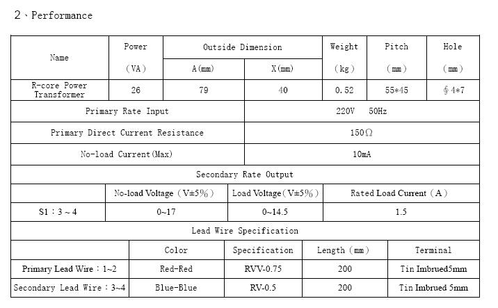 26VA??SY0701-1470A1?? R-core Power Transformer