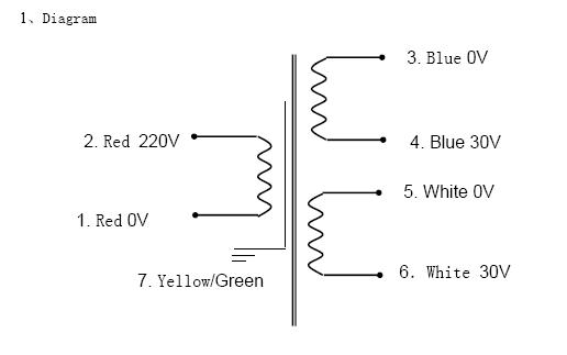 380VA SY0408-476A1  R-core Power Transformer